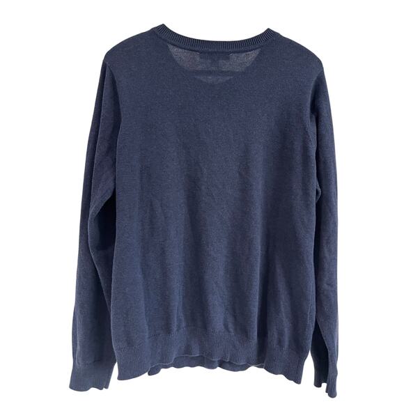 Liz Claiborne Navy Blue Button Front Cardigan - Size Large - Picture 2 of 9